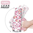 thumbnail image 6 of 40oz Fashion Leopard Pattern Stainless Steel Flip Straw Tumbler Spill Proof Travel Cup Double Wall Vacuum Insulated Coffee Mug with Top Handle, 6 of 6
