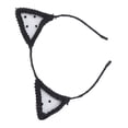 thumbnail image 4 of Diadema con orejas de gato para Halloween, vestido elegante, diadema para mujer, accesorios para el cabello para Cosplay, 4 of 5