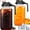 Black, variant on Grinkwell 64 oz Half Gallon Glass Mason Jar Pitcher with Handle & Leak-Proof Lid, BPA-Free Borosilicate Beverage Carafe
