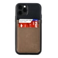 thumbnail image 4 of Dockem iPhone 11 Pro BIO M2B Wallet Case; Friendly Materials, Built-in Metal Plate, 2 Card Slots, Black/Tan, 4 of 9