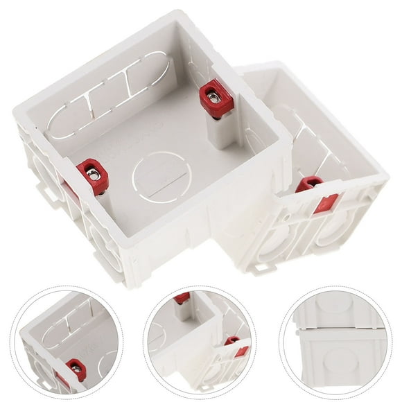 Minkissy 6Pcs Weatherproof Cover Square Electrical Outlet Box for Switches and Receptacles Easy Installation