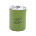 thumbnail image 2 of Taza de café de acero inoxidable de 12 onzas y 320 ML con tapa de pajita verde taza de viaje de café térmica portátil, 2 of 10
