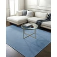 thumbnail image 3 of Hauteloom Isako Kitchen, Entryway, Hallway Solid Runner Rug - Machine Washable - Performance Rug, Carpet - Blue - 2'7" x 10', 3 of 9