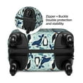 thumbnail image 4 of Fotbe Penguins Whales Luggage Cover Protector,Suitcase Protector,Scratch and Dirt Resistant,Fits 18-32 Inch Luggage-X-Large, 4 of 9
