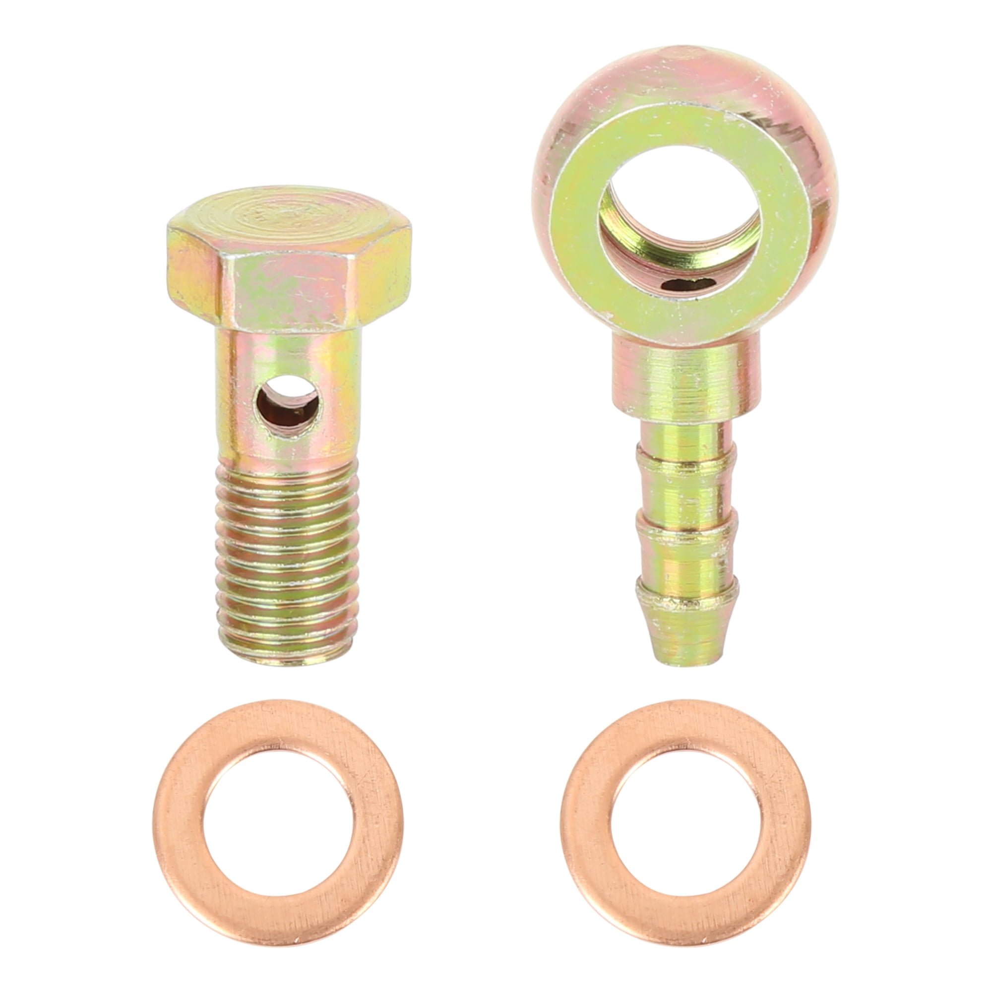 8mm Banjo Hose Barb Bolt Fittings Banjo Bolt Bronze Tone Metal for