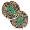 thumbnail image 1 of Carolines Treasures CJ2013-BCARC Lettre B Alphabet Tribal Rétro Ensemble Initial de 2 Porte-Gobelet Coaster Voiture, 1 of 1