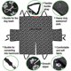 thumbnail image 3 of Asiento de coche para perros, asiento individual para asiento trasero, funda impermeable para asiento de coche para perros, manta protectora para coche para perros (53*60*35cm), 3 of 5