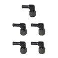 thumbnail image 1 of xinxixnxx Accurate Fit Barb Fitting Female Adapter Hose To Swivel Alignment Every Time Precision Machined Black AN6 to 8mm 5Set, 1 of 6
