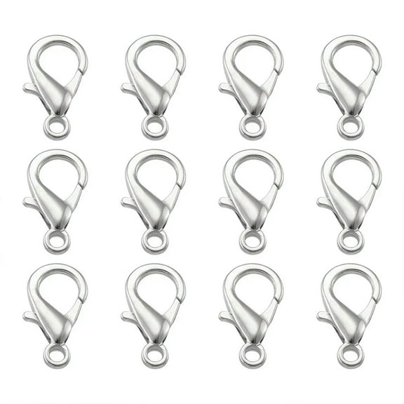 U8MO 20pcs Zinc Alloy Lobster Claw Clasps Trigger Closure Platinum Nickel Free 21mm