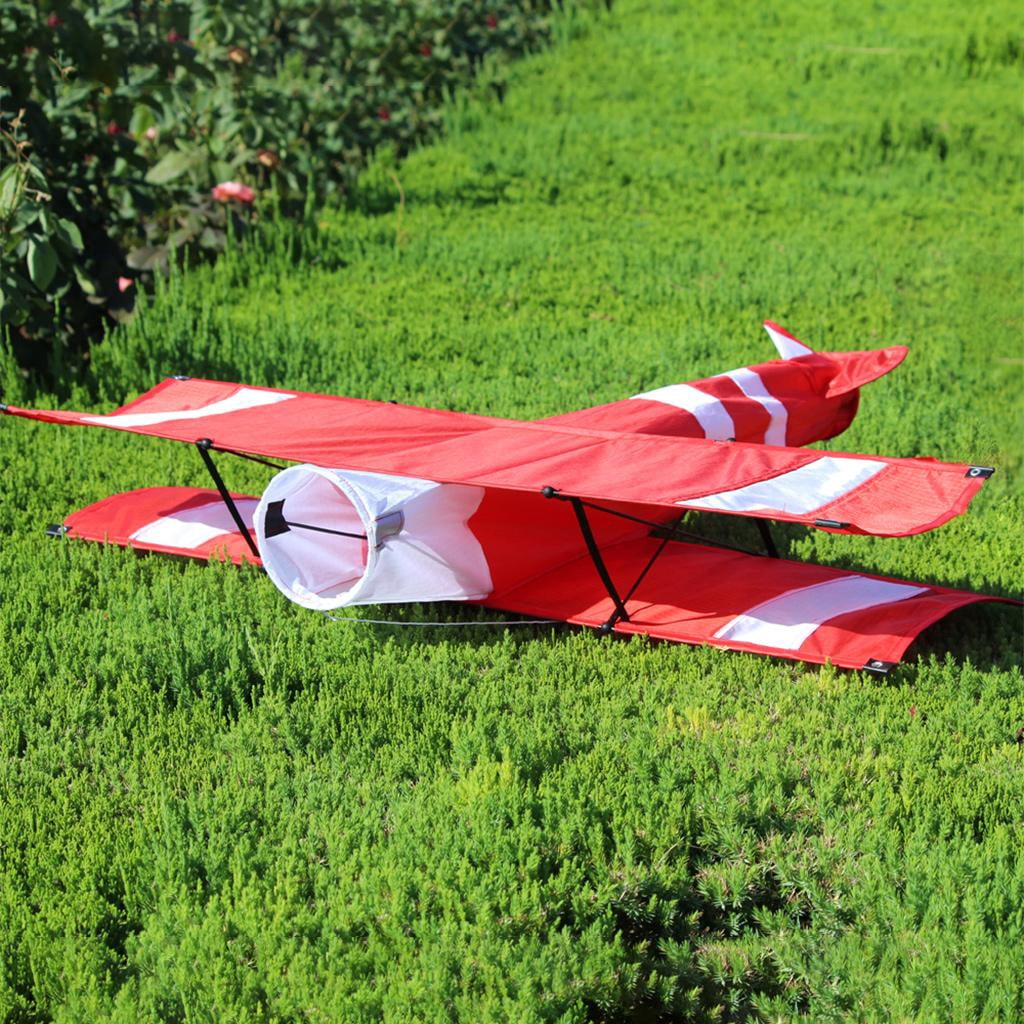 Luwecf Outdoor Single-Line Biplane with cable board & Line, Outdoor Games Activities, Easy Control Beach Durable Plane Kite for Kids Adults