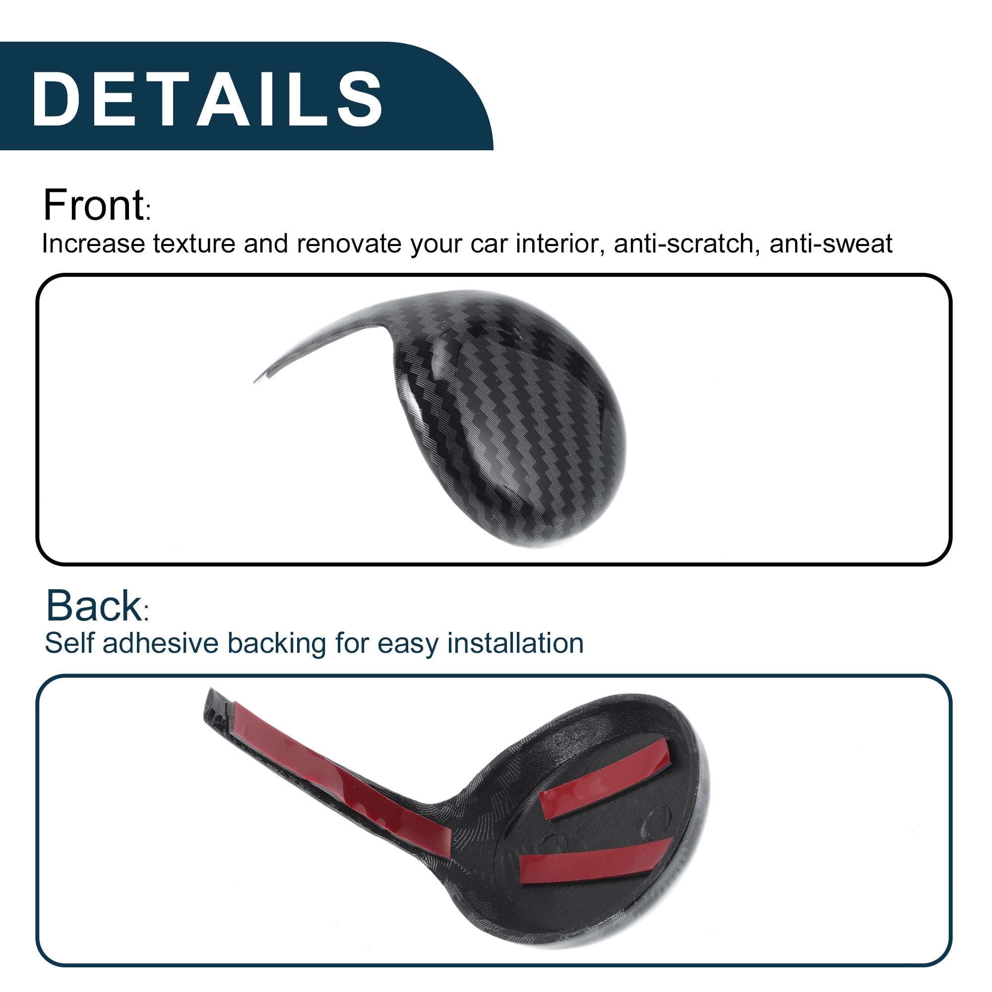 Unique Bargains Gear Shift Knob Cover for Toyota Rav4 Corolla Vios 2014-2018