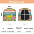 thumbnail image 3 of Pioneer Flower Seat Covers for Dining Room Chairs Set Of 4,Stretch Printed Washable Chair Seat Cover with Elastic Ties and Button,Removable Waterproof Couch Cushion Covers, 3 of 6