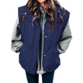 thumbnail image 4 of Lovzfmll Winter Coats for Women, Solid Color Stand Collar Vest, Sleeveless Quilted Puffer Jacket, Winter Clothing, 4 of 6