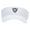 White, variant on Celtic Shape Knot Embroidered Cotton Twill Sun Visor - White OSFM