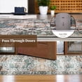 thumbnail image 6 of Small Area Rug 2x3 Machine Washable RugEntryway Rug Vintage Indoor Floor Cover CarpetLightweight Thin Rug for Home Decor, 2' x 3', 6 of 9