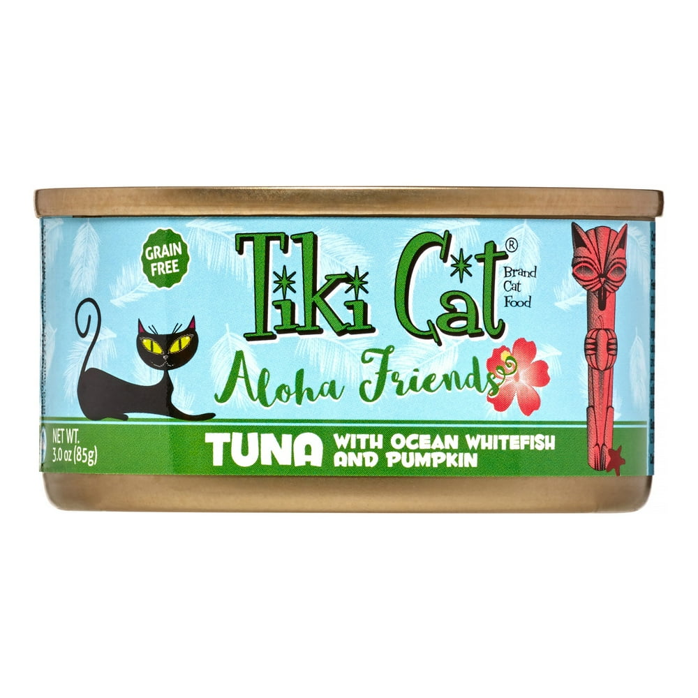 (12 Pack) Tiki Cat Aloha Friends GrainFree Tuna with Ocean Whitefish
