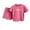 Hot Pink, variant on ibuvkizy Baby Girl Clothes Toddler Girl Short Clothing Sets,Children Print Loose Girl Pockets Shorts Short Sleeve Round-Neck Blouses T-shirt Sets,Summer Casual Top Tee Shirts,Gifts for Her
