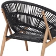 thumbnail image 6 of Christopher Knight Home Outdoor Rattan Lounge Chair with Removable Grey Cushions, Dark Grey, 6 of 11