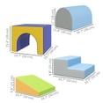 thumbnail image 3 of Qaba 4 Piece Foam Play Set for Toddlers and Children, Dark Colour, 3 of 9