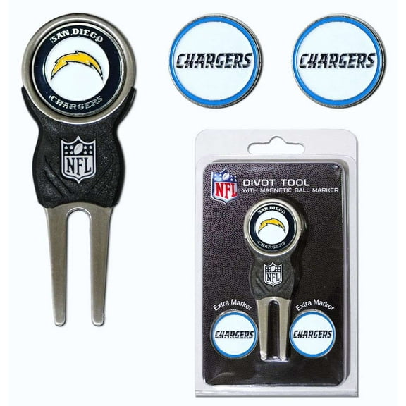 San Diego Chargers Official NFL Divot Tool Ball Marker by Team Golf 32645
