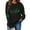 Black, variant on VgaVtl Long Sleeve Sweatshirt for Women St. Patrick's Day Women's Tops Leisure Elegant Shamrock Going Out Tops,Black 3XL