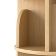 thumbnail image 5 of Yowos Rotating Bookshelf, 5 Tier Small Bookcase Corner Shelves Display Storage Tower Space-Saving Revolving for Small Space, Natural Color, 5 of 9