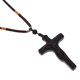 thumbnail image 3 of Artistic Wooden Cross Pendant Necklace For Christian Believers Convenient For Hotel Library 12.2X1.6X0.4In Durable Wood Pendant 1Pcs, 3 of 5