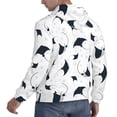 thumbnail image 3 of Hoodies for Men - cool stingrays bubbles white Long Sleeve Comfrt Men'S Fashion Hoodies & Sweatshirts, Sweatshirts for Men Hoodies Pullover Clothing Clothes with Pouch, 3 of 7
