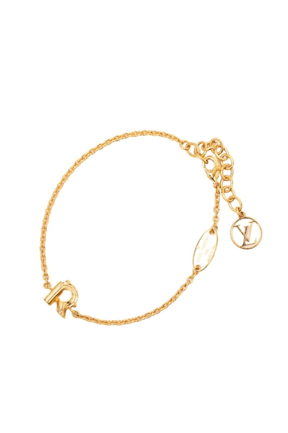 Pre-Owned Louis Vuitton LV&ME R Initial Bracelet M67175 Gold Plated Women's LOUIS VUITTON