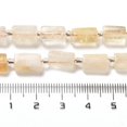 thumbnail image 5 of 3strands Natural Citrine Beads Strands with Seed Beads Faceted Column 8.5~11x5.5~6.5mm Hole: 1mm about 14~15pcs/strand 7.48''(19cm), 5 of 5