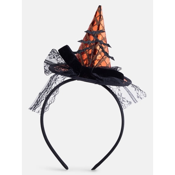 Way To Celebrate Halloween Women's Embellished Witch Hat Headband