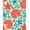 Red, Pattern 3, variant on ODIKA 4' x 6' Machine Washable Non-Slip Area Rug, Coastal wave High Traffic Rug, Blue, 619128