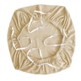 thumbnail image 4 of Fundas elásticas para sillas de oficina de licra, lavables y extraíbles, protector de muebles para silla Beige, 4 of 8