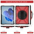 thumbnail image 5 of XYX Case for 13 inch Microsoft Surface Pro 8 (2021 Release), 360 Rotating Heavy Duty Shockproof Cover with Kickstand and Hand Strap (Red), 5 of 7