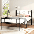 thumbnail image 4 of Cama Individual de Metal FurnitureR Base Cama Plegable con Almacenamiento, 4 of 8