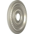 thumbnail image 2 of Ekena Millwork 16"OD x 3 1/2"ID x 1"P Cole Thermoformed PVC Ceiling Medallion (Fits Canopies up to 4 1/2"), Bright Coat Aluminum, 2 of 10