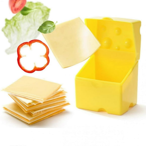 Sliced Cheese Container for Fridge - Airtight, BPA-Free Plastic Storage for Deli Cheese Slices Stackable, Dishwasher-Safe, and Odor-Free Keeps Chees