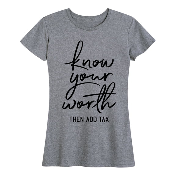 Instant Message - Know Your Worth - Women's Short Sleeve Graphic T-shirt