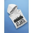thumbnail image 3 of Atlanta City Black Cityscape Hoodie Men -Image by Shutterstock, Male Small, 3 of 4