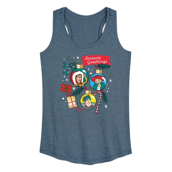 Toy Story - Seasons Greetings Ornaments - Women's Racerback Tank Top