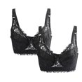 thumbnail image 1 of INSPIRE CHIC Women's Plus Size Full Coverage Padded Floral Underwired Bra, 1 of 6