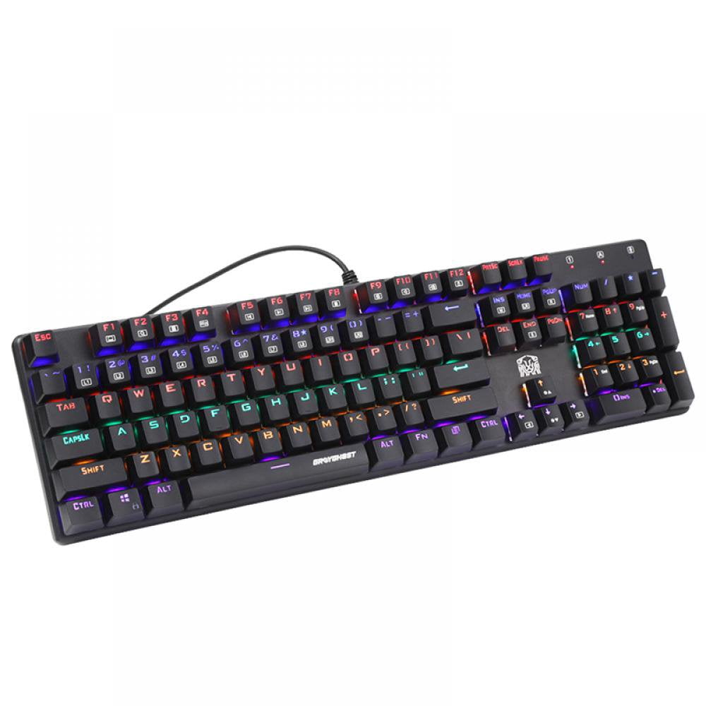 MesaSe Wired Gaming Keyboard Mechanical Keyboard Υάορ Blue Axis Mechanical Keyboard Office USB Keyboard Blue Red Switch Number keys