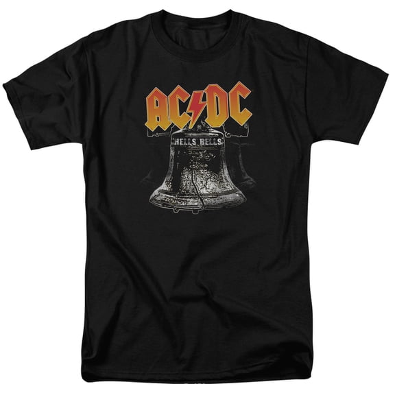 AC/DC Hells Bells Adult 18/1 T-Shirt Black