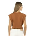 thumbnail image 3 of VAVONNE Crop Tops for Women Trendy 2023, Sleeveless Cropped T Shirts, Summer Yoga Tank Top (Crop Cinnamon, Small), 3 of 5