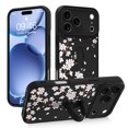 thumbnail image 1 of Gukalong Funda Para Teléfono 17 Pro Max 6,9 Pulgadas, Flores Blancas, Flores De Cerezo, Funda Delgada Para Teléfono Con Soporte Para Correa, Resistente Shockpro Maxof Pro Maxtective, Funda Con Función, 1 of 5