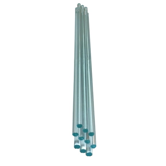 Glass Stirring Rods, 5 inches length. Pack of 12.