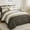 Brown-King, variant on Brown Queen Size 7 Piece Striped Bed-in-a-Bag Bedding Set
