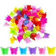 thumbnail image 1 of 100 Paquetes de Pinzas para el Cabello con Forma de Mariposa, Hermosos Mini Accesorios para el Cabello para Niñas y Mujeres, Color Aleatorio, 1 of 5