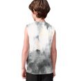 thumbnail image 7 of Ruyang Kids Boys Sleeveless Tank Top Gradient Pastel Print Round Neck Vests Tees Summer Beach Swim Casual Football Basketball Vests, 7 of 7