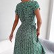 thumbnail image 4 of Vestido De Mujer Vestido de primavera y verano para mujer, elegante vestido floral para fiesta (verde XL) Ygjytge para Mujer Verde T M, 4 of 8
